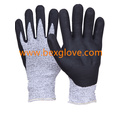 Cut Resistant Glove, Nitrile Work Glove,